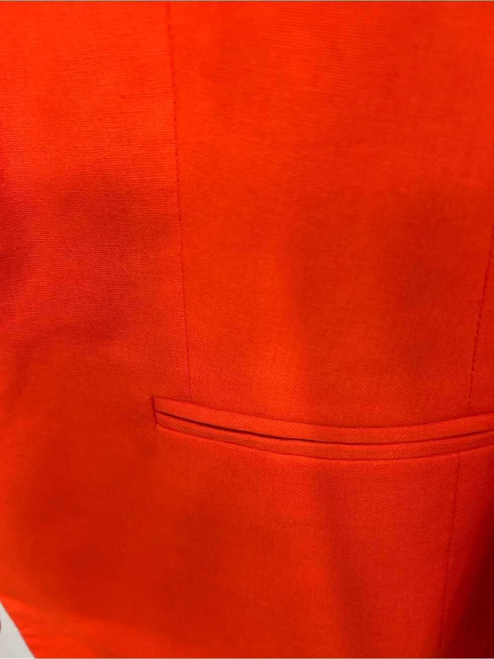J. Crew Bright Orange Single-Button Linen Blazer - Picture 8 of 8
